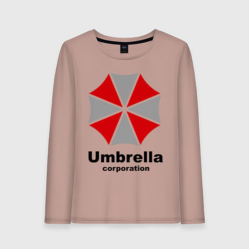 Женский лонгслив Umbrella corporation / Пыльно-розовый – фото 1