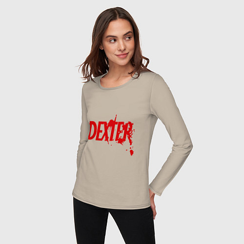 Женский лонгслив Dexter Blood / Миндальный – фото 3