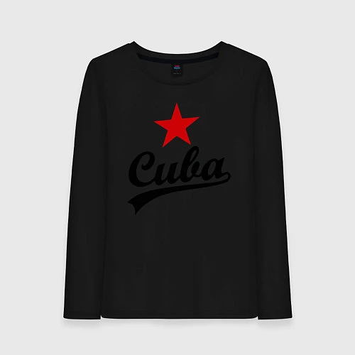 Женский лонгслив Cuba Star / Черный – фото 1