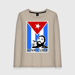 Женский лонгслив Fidel: Viva, Cuba!