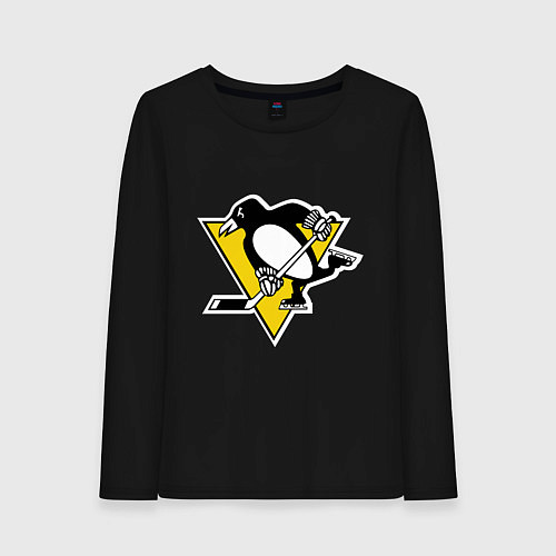 Женский лонгслив Pittsburgh Penguins / Черный – фото 1