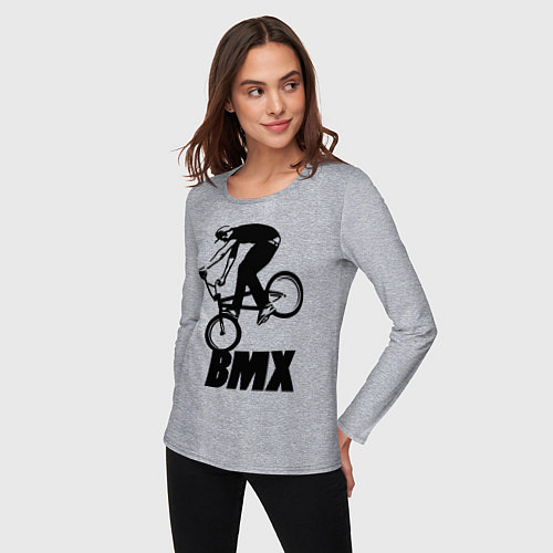 Женский лонгслив BMX 3 / Меланж – фото 3