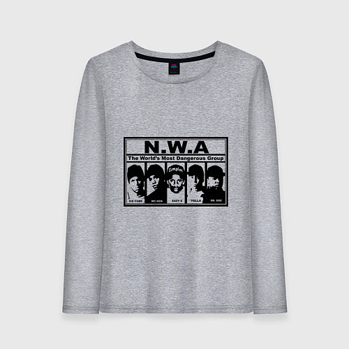 Женский лонгслив NWA / Меланж – фото 1