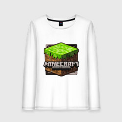 Лонгслив хлопковый женский Minecraft: Pocket Edition, цвет: белый