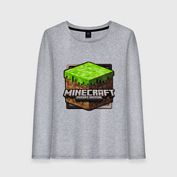 Лонгслив хлопковый женский Minecraft: Pocket Edition, цвет: меланж