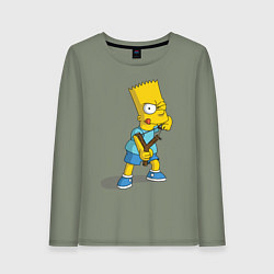 Лонгслив хлопковый женский Bart Bully, цвет: авокадо