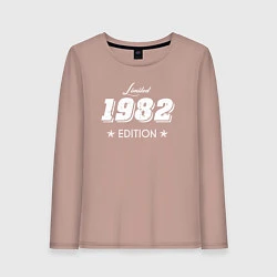 Лонгслив хлопковый женский Limited Edition 1982, цвет: пыльно-розовый