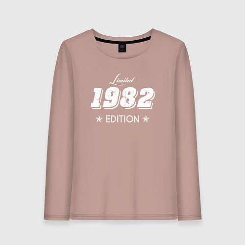 Женский лонгслив Limited Edition 1982 / Пыльно-розовый – фото 1