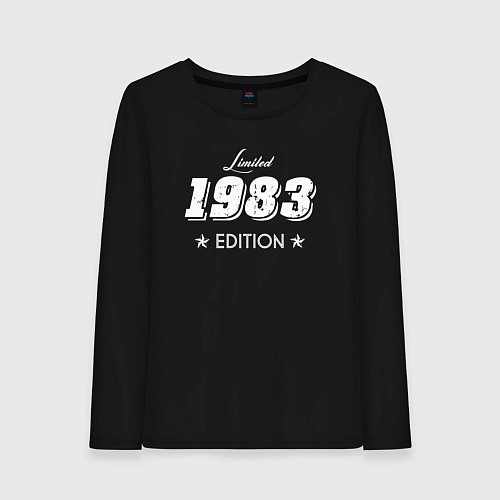 Женский лонгслив Limited Edition 1983 / Черный – фото 1