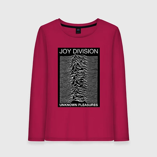 Женский лонгслив Joy Division: Unknown Pleasures / Маджента – фото 1