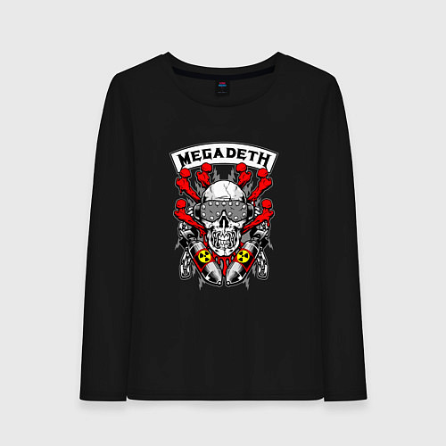 Женский лонгслив Megadeth Rocker / Черный – фото 1