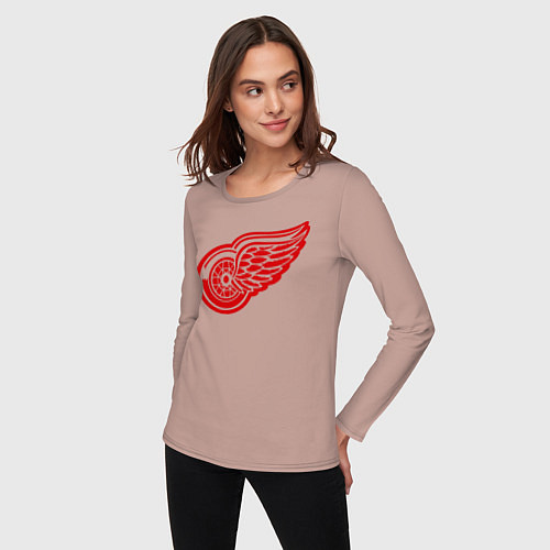 Женский лонгслив Detroit Red Wings: Pavel Datsyuk / Пыльно-розовый – фото 3