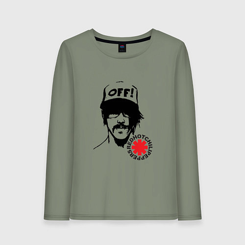 Женский лонгслив Red Hot Chili Peppers: Off / Авокадо – фото 1