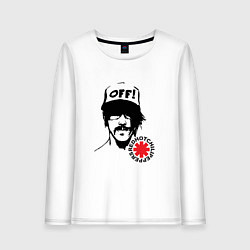 Лонгслив хлопковый женский Red Hot Chili Peppers: Off, цвет: белый