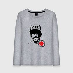 Лонгслив хлопковый женский Red Hot Chili Peppers: Off, цвет: меланж