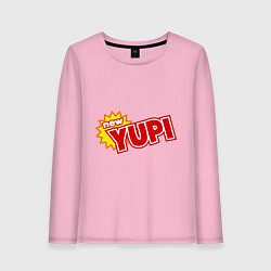 Лонгслив хлопковый женский Yupi, цвет: светло-розовый