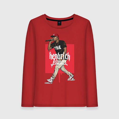 Женский лонгслив Kendrick Lamar / Красный – фото 1