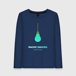 Лонгслив хлопковый женский Imagine Dragons: Night Visions, цвет: тёмно-синий