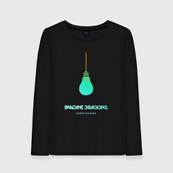 Лонгслив хлопковый женский Imagine Dragons: Night Visions, цвет: черный
