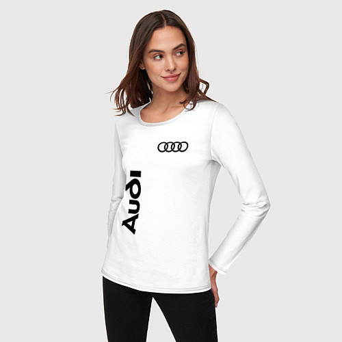 Женский лонгслив Audi Style / Белый – фото 3