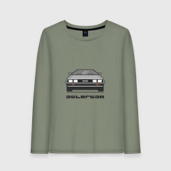 Лонгслив хлопковый женский DeLorean, цвет: авокадо
