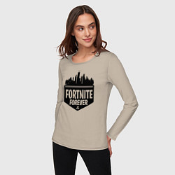 Лонгслив хлопковый женский Fortnite Forever, цвет: миндальный — фото 2