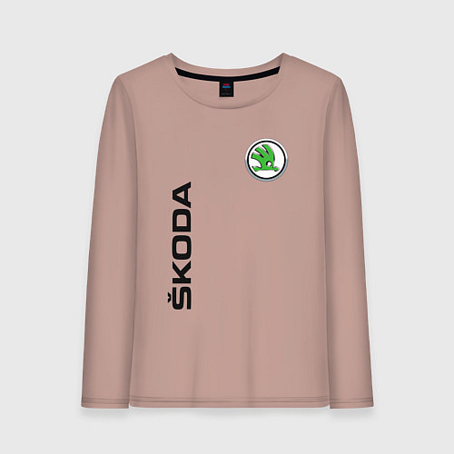 Женский лонгслив Skoda Style / Пыльно-розовый – фото 1