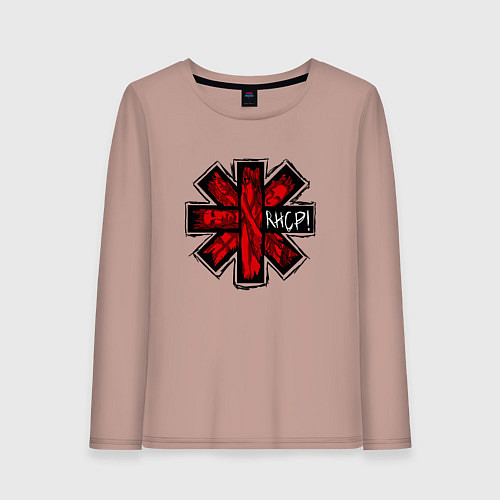 Женский лонгслив Red Hot Chili Peppers / Пыльно-розовый – фото 1