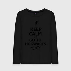 Женский лонгслив Keep Calm & Go To Hogwarts