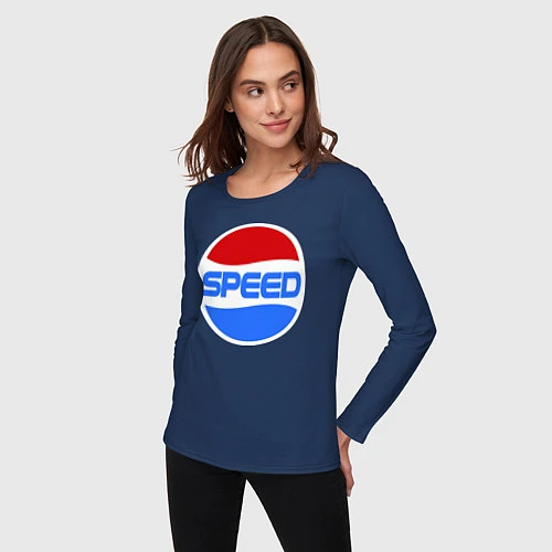 Женский лонгслив Pepsi Speed / Тёмно-синий – фото 3