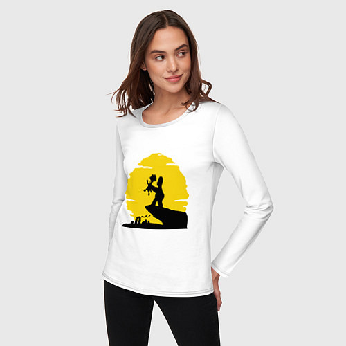 Женский лонгслив Homer & Bart / Белый – фото 3