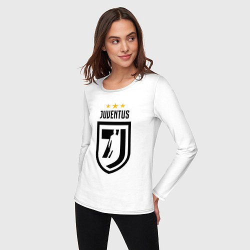 Женский лонгслив Juventus 7J / Белый – фото 3