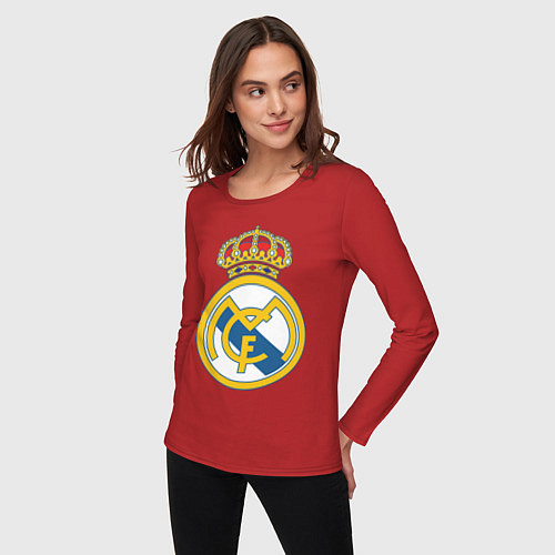 Женский лонгслив Real Madrid FC / Красный – фото 3