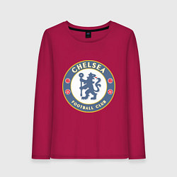 Лонгслив хлопковый женский Chelsea FC, цвет: маджента