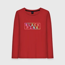 Женский лонгслив Black Pink Rainbow