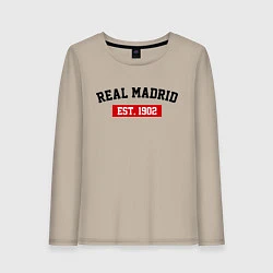 Женский лонгслив FC Real Madrid Est. 1902