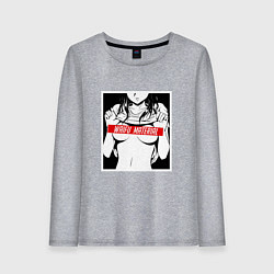 Женский лонгслив Waifu Material