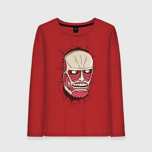 Женский лонгслив Colossal Titan / Красный – фото 1