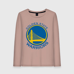 Лонгслив хлопковый женский Golden state Warriors, цвет: пыльно-розовый