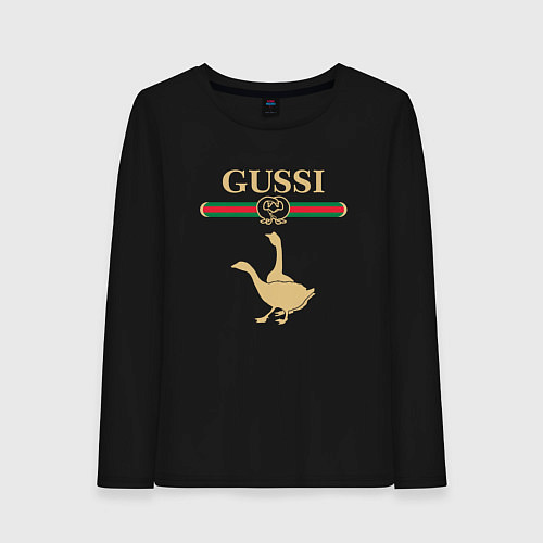 Женский лонгслив GUSSI Fashion / Черный – фото 1