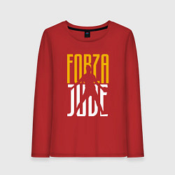 Лонгслив хлопковый женский Forza Juve, цвет: красный
