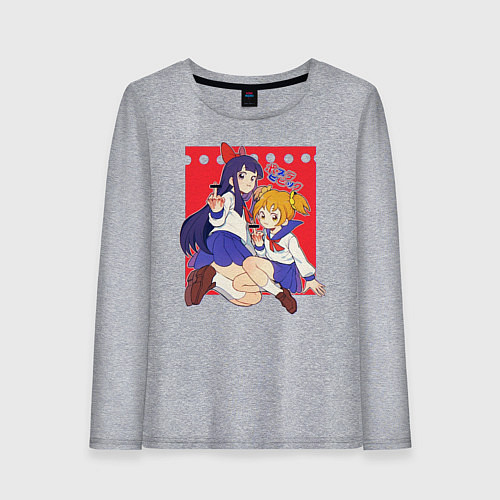 Женский лонгслив PTE / Меланж – фото 1