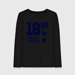Лонгслив хлопковый женский FC Tottenham 1882, цвет: черный