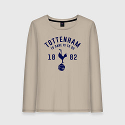 Лонгслив хлопковый женский FC Tottenham 1882, цвет: миндальный