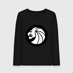 Лонгслив хлопковый женский Seven Lions цвета черный — фото 1