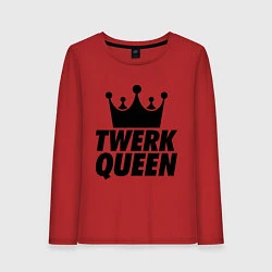 Лонгслив хлопковый женский Twerk Queen, цвет: красный