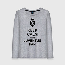 Женский лонгслив Keep Calm & Juventus fan