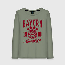 Лонгслив хлопковый женский Bayern Munchen 1900, цвет: авокадо