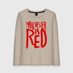 Женский лонгслив Manchester is Red