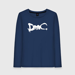 Лонгслив хлопковый женский DMC, цвет: тёмно-синий